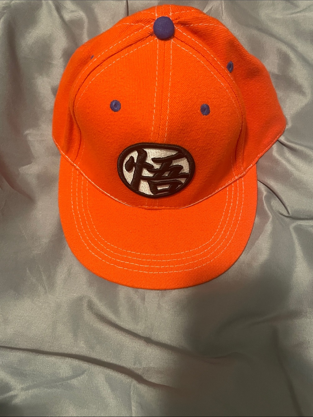 Pokémon DragonballZ orange and blue SnapBack.